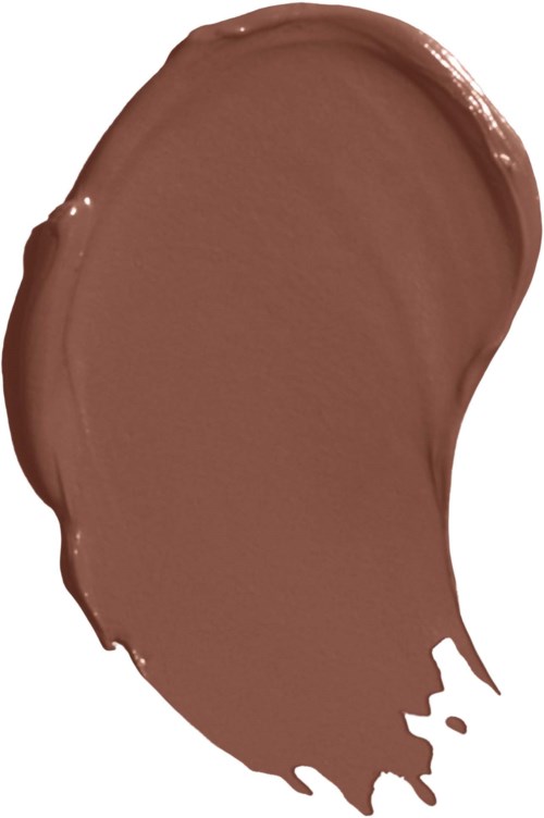 Eine Menge braune Farbe oder Make-up mit glatter, leicht glänzender Oberfläche.