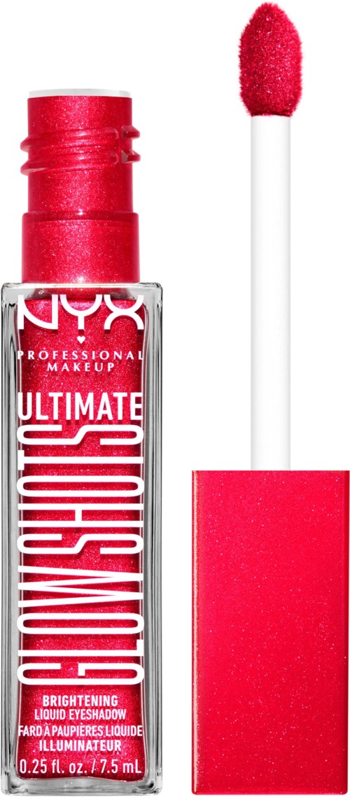 Lippenstift-Hülsen mit pinkem Lippenstift und Applikator. Aufhellende Flüssigkeit für die Augen im Röhrchen.