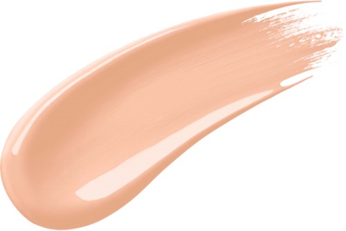En färgklick av ljus beige smink, slät och krämig, med en lätt glans.