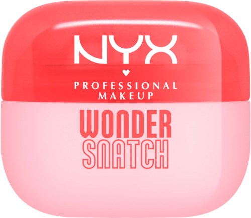 Ein rosa und roter Behälter mit NYX Wonder Snatch für professionelles Make-up.