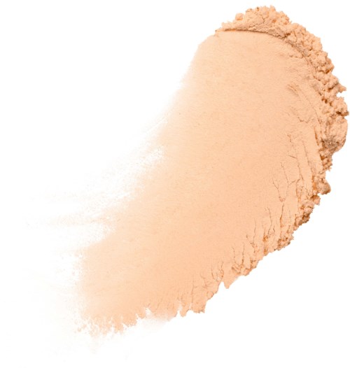 Weicher rosa Puder, verstreut mit unregelmäßiger Kante, ähnlich Make-up oder Rouge. Einfache und klare Präsentation.