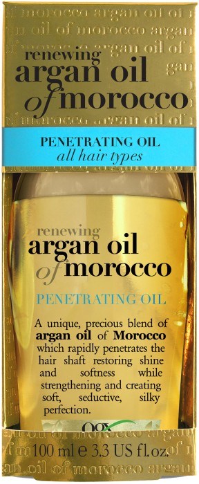 Flesje arganolie uit Marokko voor alle haartypes, gericht op diepe haarverzorging en glansverbetering.