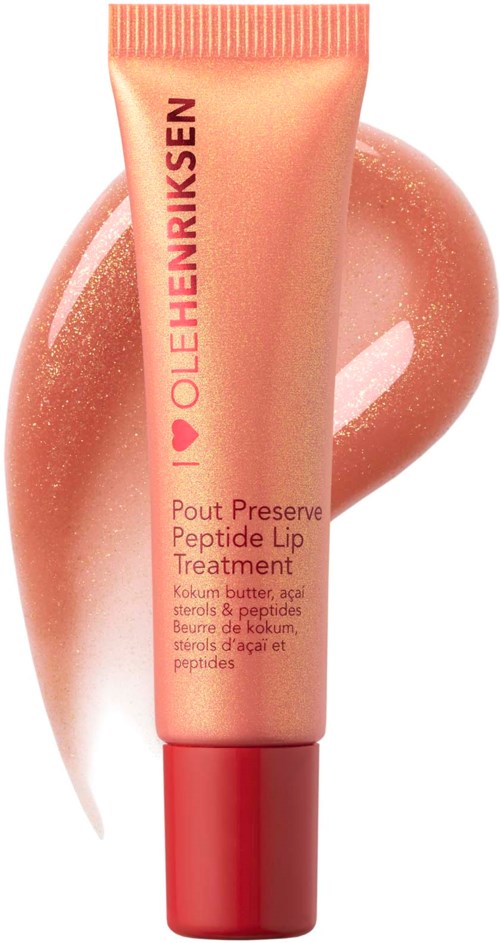 Eine rosa Tube mit Lippenpflege-Text und eine Swirl Lippenbalsam im Hintergrund.