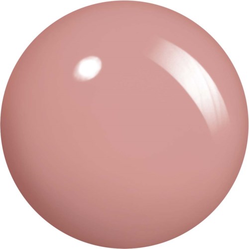 A smooth, pinkish-beige sphere with a shiny surface and a bright reflection.