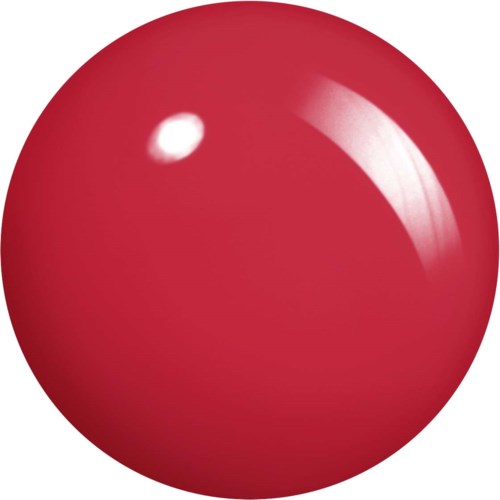 A shiny red ball with a white reflection spot.