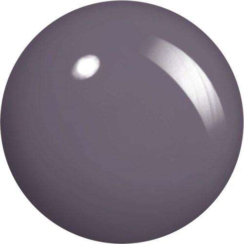 A shiny gray spherical object with a bright reflection on its surface.