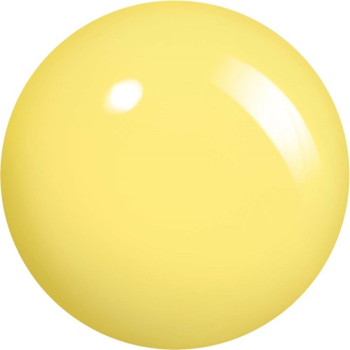 A shiny yellow ball with highlights, smooth and rounded, with no other objects or background visible.