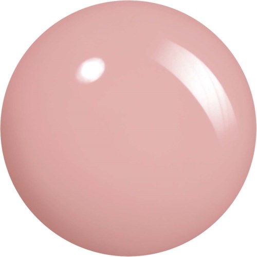 A pink, shiny spherical object with light reflections on its surface.