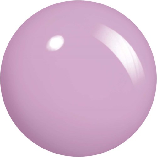 A light purple shiny ball with a bright reflection on its surface.