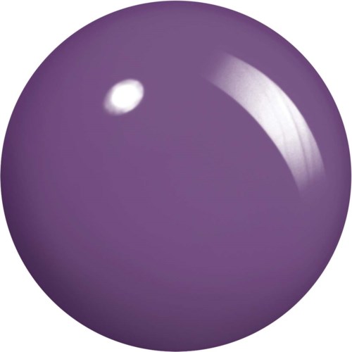 A shiny purple ball with a reflection of light on its surface.