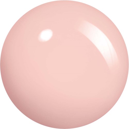 A smooth, shiny, pink ball with a highlight reflecting light.