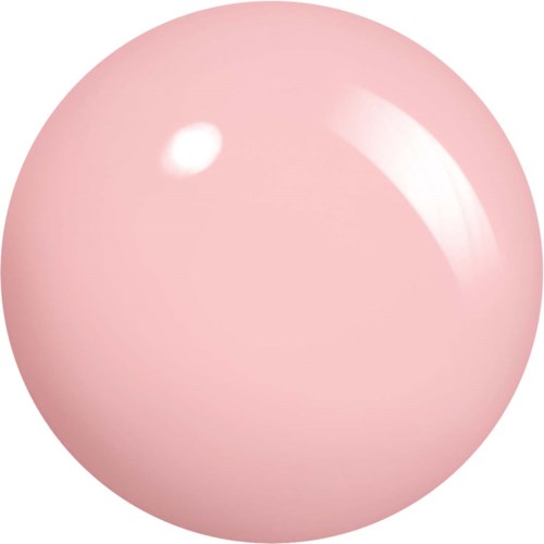 A pink, shiny, round ball with smooth surface and reflection highlights.