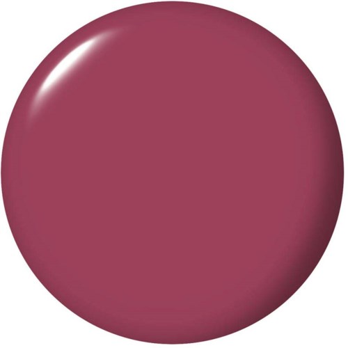 A large, shiny, round maroon-colored object with a bright reflection highlight.
