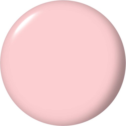 A round, pink, shiny ball with a smooth surface and a small bright highlight.