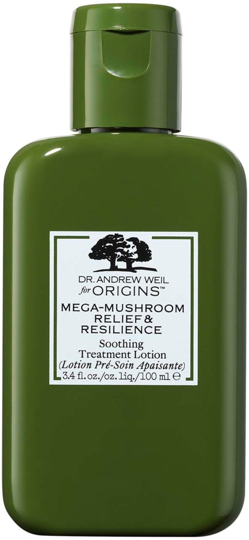 Grüne Flasche mit Lotion für Hauterleichterung und Widerstandsfähigkeit, 100 ml, von Dr. Andrew Weil.