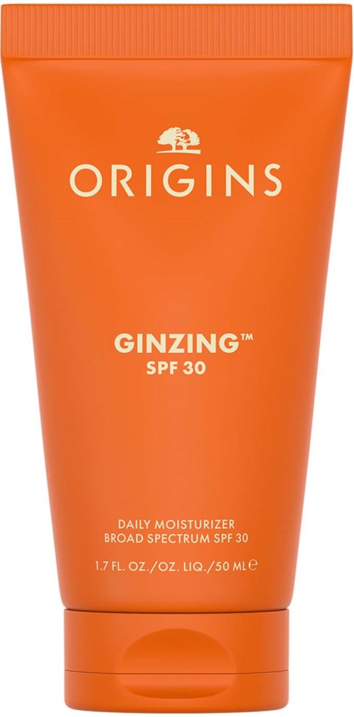 Oranger Tube von Origins Ginzng SPF 30 tägliche Feuchtigkeitscreme zum Schutz der Haut.