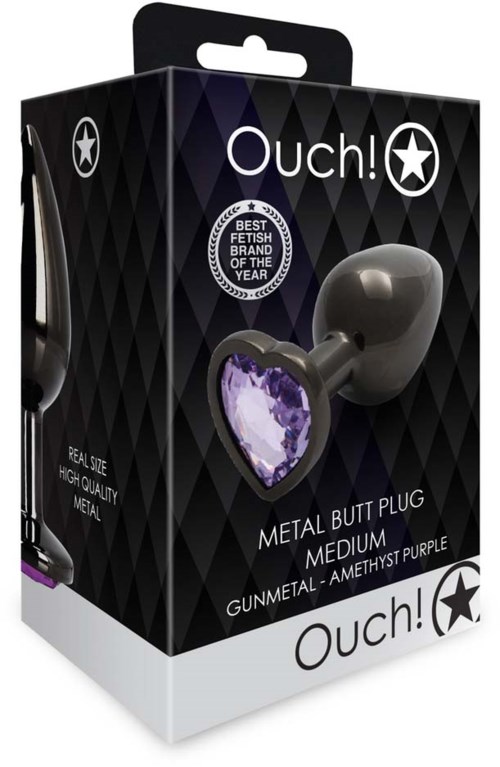 Eine schwarze Box zeigt eine Metall-Backenpilz mit einem lila herzförmigen Edelstein, als mittelgroß gekennzeichnet.