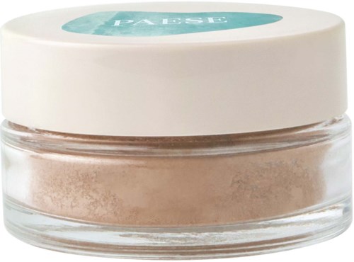 A small glass jar with beige powder and a white lid labeled 'PABLO' on top.