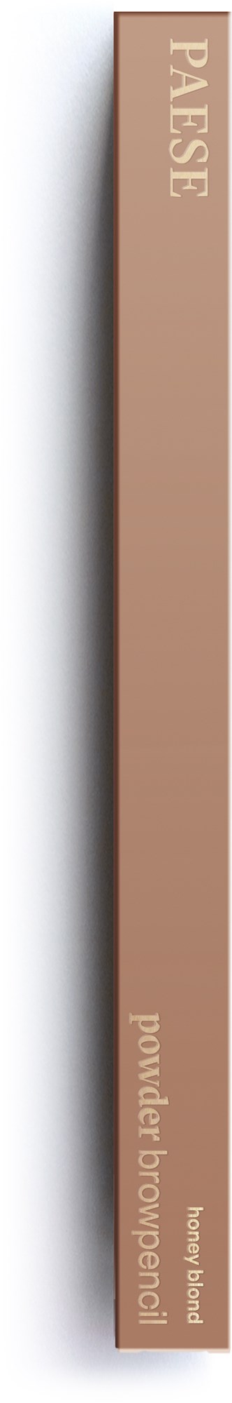 A long, beige-colored box with the word "PALSE" at the top and "powder brownie" written near the bottom.