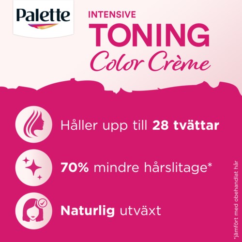 Het product is een haarkleurcrème die tot 28 wasbeurten meegaat, 70% minder haarbeschadiging en is natuurlijk gekweekt.