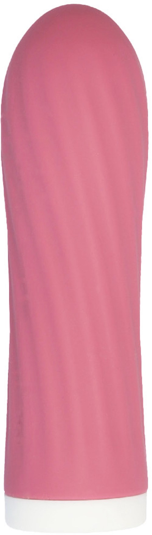Ein pinkfarbenes, längliches Objekt mit weißer Basis, möglicherweise ein Pflege- oder Schönheitsprodukt.