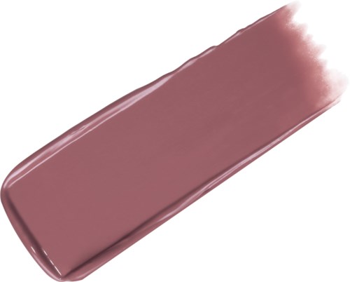 A swatch of pinkish-brown lipstick with shiny, smooth texture and a rounded edge.