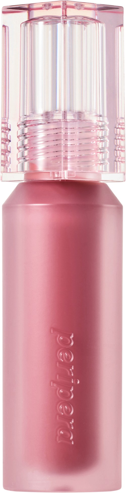 Ein pinker Lippenstift mit transparentem Deckel und elegantem Design.