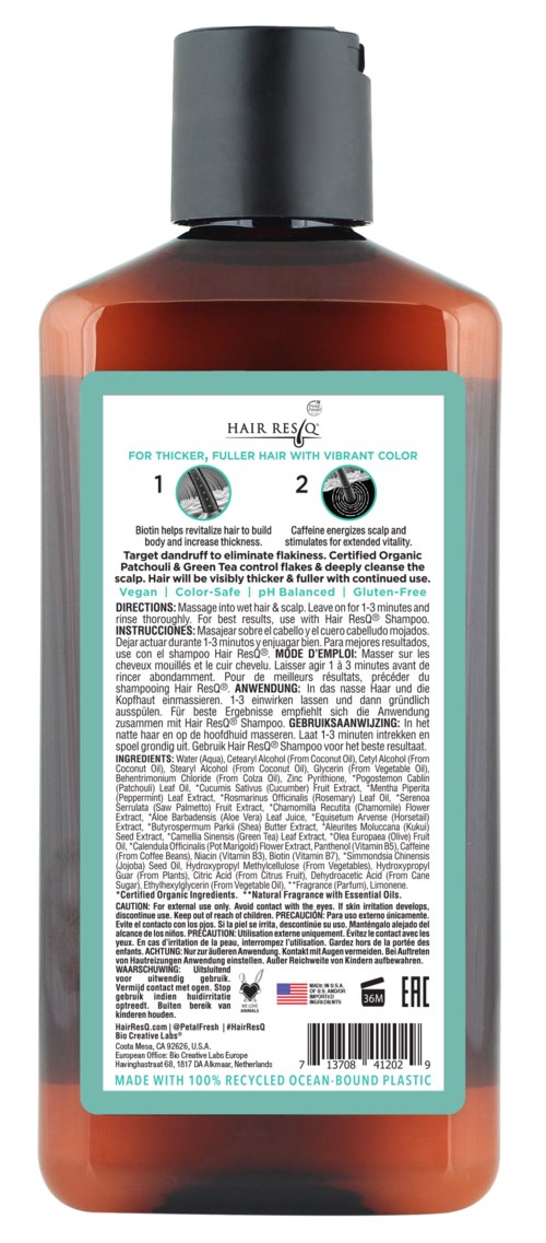 A brown bottle with a black cap, label with instructions for hair coloring, and icons or symbols.