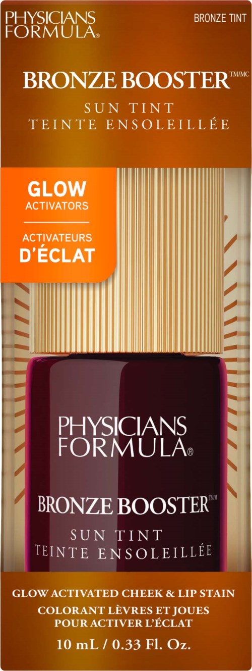 Physicians Formula Bronze Booster Sun Taint flaska och applikator med märket glow activator.