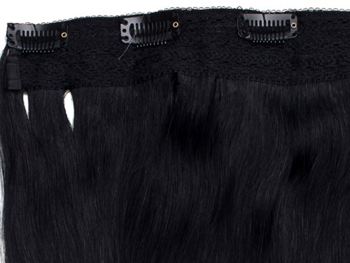 Poze Hairextensions Clip & Go Miss Volume 55 cm 1N Midnight Black