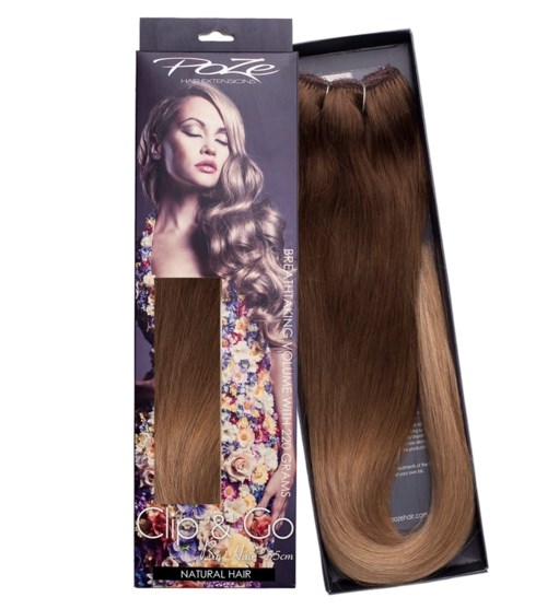 Poze Hairextensions Clip & Go Miss Volume 55 cm 7BN/10B Balayage