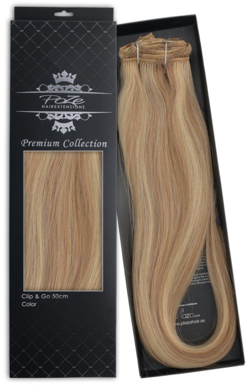 Poze Hairextensions Poze Clip&Go Löshår Äkta Premium 8A/10NV Ash Mix 50cm
