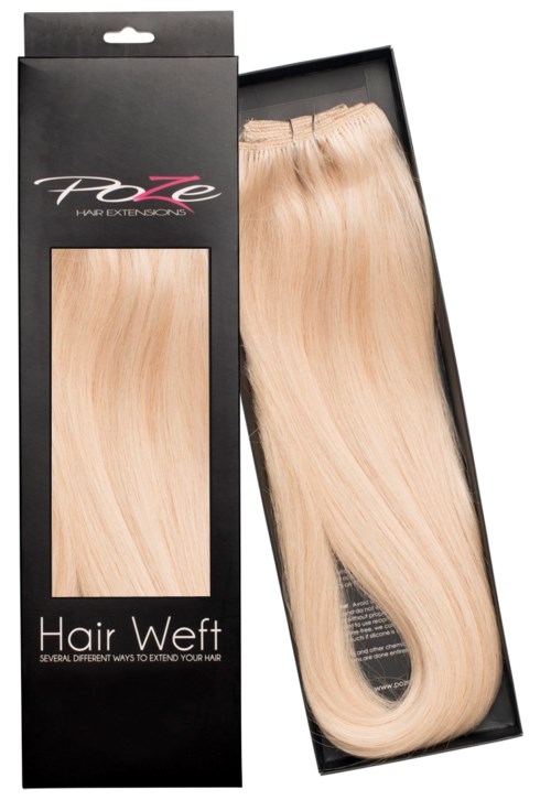 Poze Hairextensions Poze Hårträns Äkta 12NA Platinum 50cm