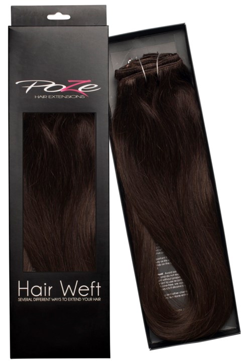 Poze Hairextensions Poze Standard Hairweft 2B Dark Espresso Brown 60cm 2B Dark Espresso Brown 60cm