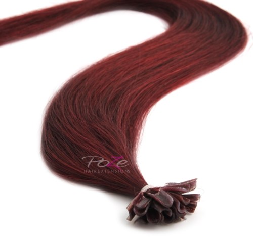 Poze Hairextensions Poze Keratin Premium Extensions 5RV Red Passion 20 Slingor 60cm