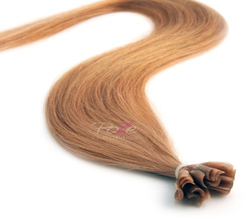 Poze Hairextensions Poze Keratin Premium Extensions 9G Light Honey 20 Slingor 50cm