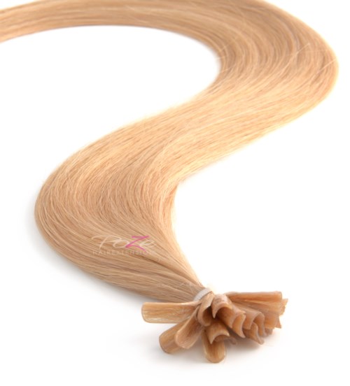 Poze Hairextensions Poze Keratin Premium Extensions 9N Natural Blonde 20 Slingor 60cm