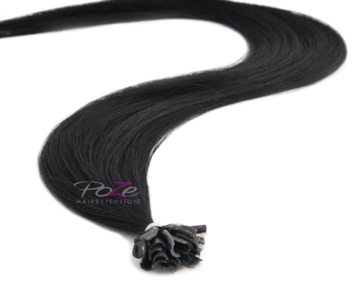 Poze Hairextensions Poze Keratin Standard 50cm 1N Midnight Black