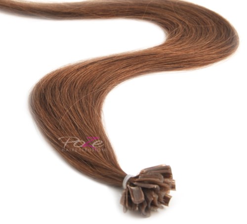 Poze Hairextensions Poze Keratin Standard 50cm 7BN Mocha Brown