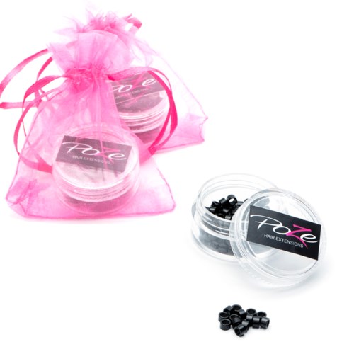 Poze Hairextensions Poze Microringar 100st Black
