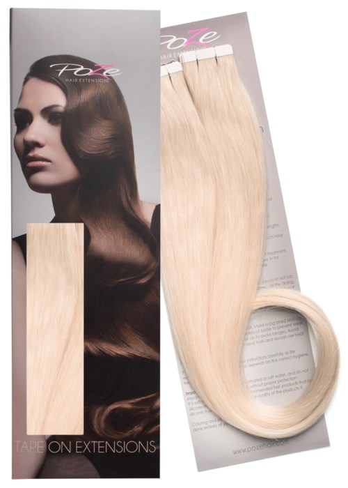 Poze Hairextensions Poze Tape On Extensions 1001 4 cm/bit 50 cm Platinum+