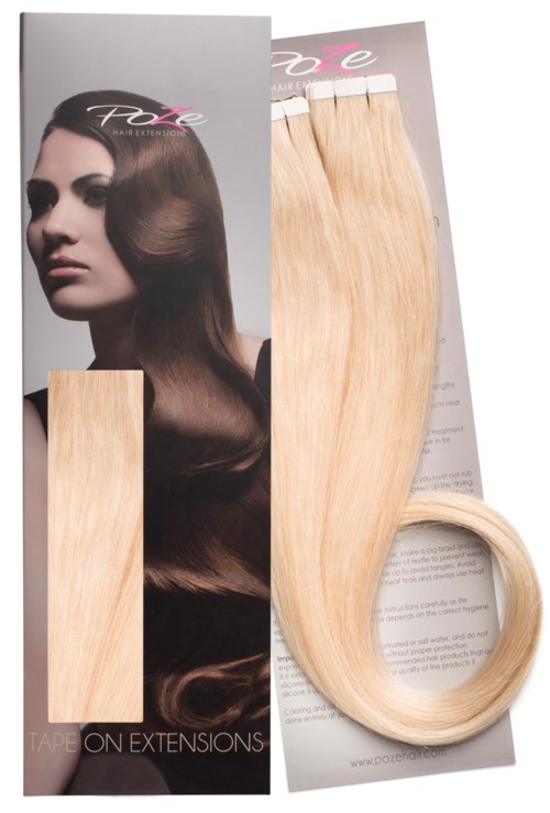Poze Hairextensions Poze Tape On Extensions 12NA 4 cm/bit 50 cm Platinum