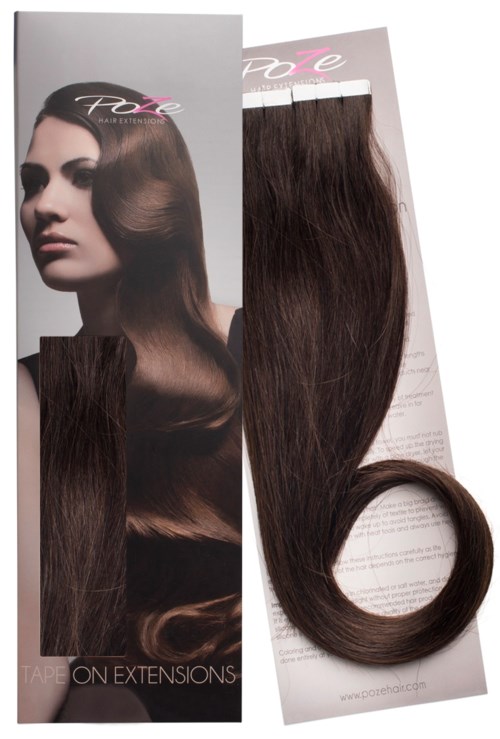 Poze Hairextensions Tape On Extensions 60 cm 2B Dark Espresso Brown