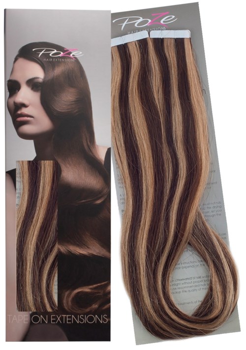 Poze Hairextensions Poze Tape On Extensions 4B/9G 4cm/bit 50cm Chocco Caramel