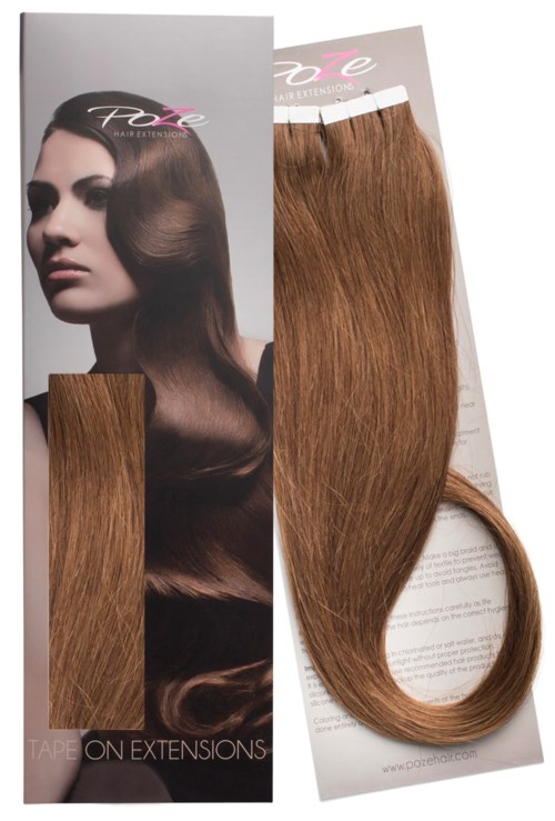 Poze Hairextensions Tape On Extensions 50 cm 7BN Mocca Brown