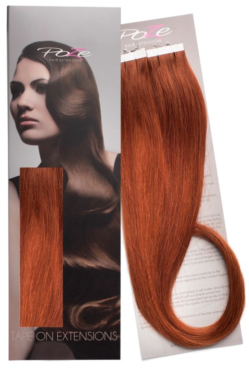 Poze Hairextensions Poze Tape On Extensions 7K 4 cm/bit 50 cm Copper Fusion