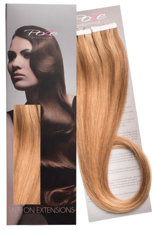 Poze Hairextensions Poze Tape On ExtensiP10B/8b Mix 4 cm/bit 50cm Brown Ash Blonde
