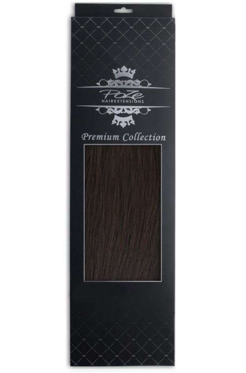 Poze Hairextensions Tape On Premium 50 cm 1B Midnight Brown