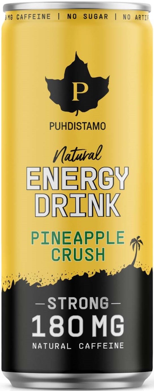 Puhdistamo Natural Energy Drink Strong Pineapple Crush 330 ml