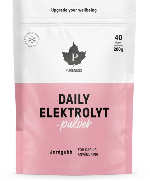 Pureness Daily Elektrolytpulver Jordgubb 200 g